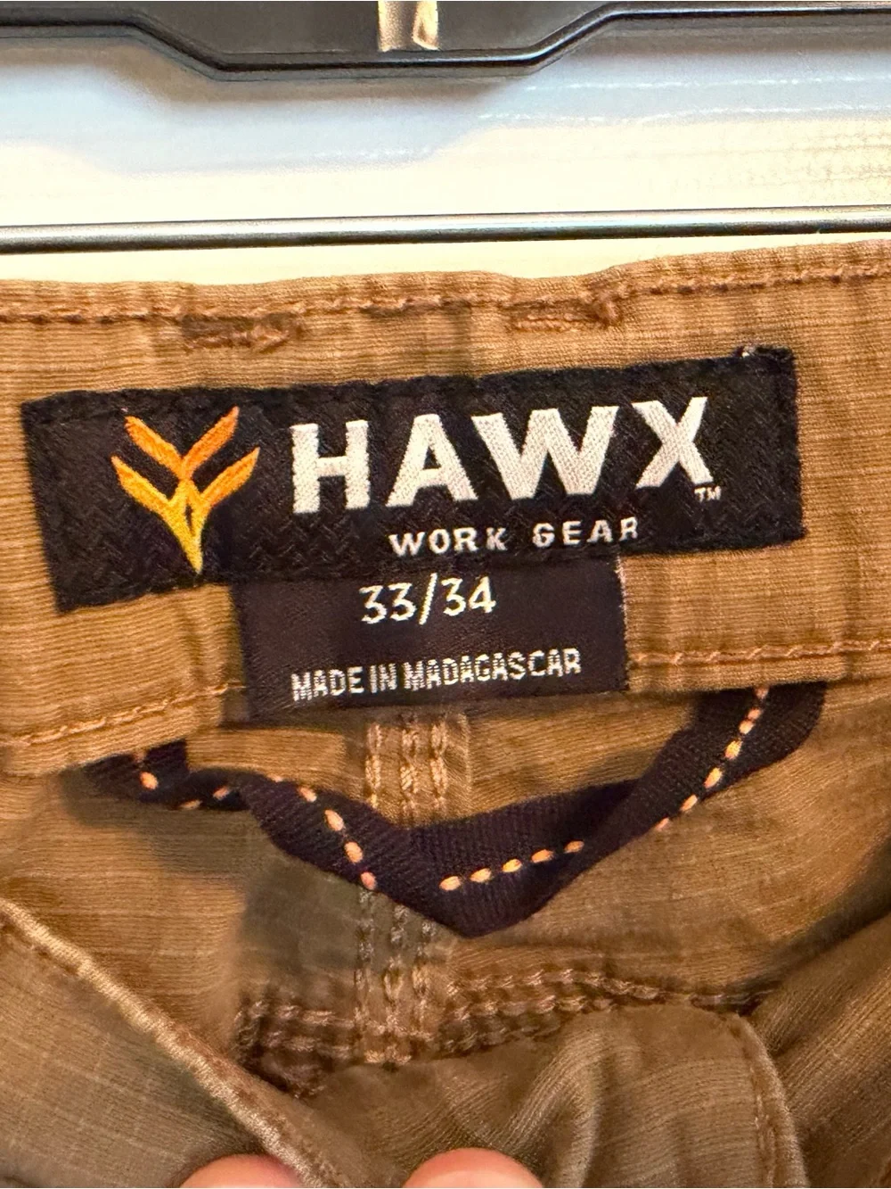 HAWX Men's Utility Work Pants in Brown